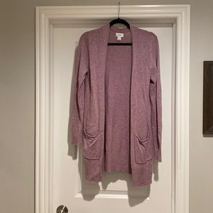 Long open front cardigan